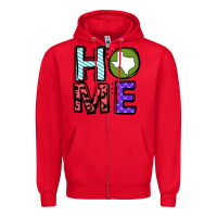 Red Texas Home Zipper Hoodie - Bettercallsaul