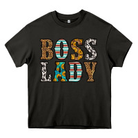 Asphalt western boss lady Heavy Core Tee - HRA Design Shop
