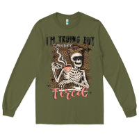 Army Green im trying but tired Long Sleeve Tee - MaliasSmallBusiness