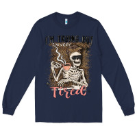Navy im trying but tired Long Sleeve Tee - MaliasSmallBusiness