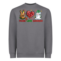 Storm peace love snowman Heavyweight Sweatshirt - NancyCooperArtShop