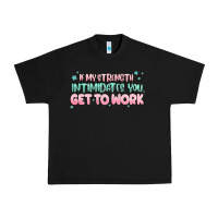 Black get to work Urban Heavy Tee - MaliasSmallBusiness