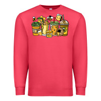 Cardinal Honey bee coffee cups Premium Sweatshirt - HowdyJamesFarm