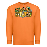 Carrot Honey bee coffee cups Premium Sweatshirt - HowdyJamesFarm