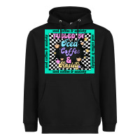 Black fueled by ıced coffee and anxiety Heavyweight Hoodie - TumblerDesignByShophia