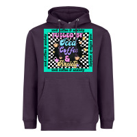 Plum fueled by ıced coffee and anxiety Heavyweight Hoodie - TumblerDesignByShophia