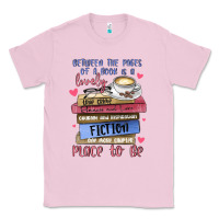 Bubblegum Pink between the pages of a book is lovely place to be Classic Tee - MaliasSmallBusiness