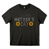 Asphalt my first mother's day Heavy Core Tee - CowhideDigitalArt
