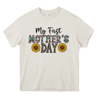 Cream my first mother's day Heavy Core Tee - CowhideDigitalArt