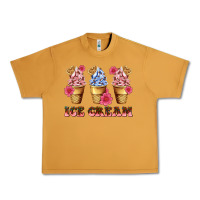 Peanut Butter floral ice cream Urban Heavy Tee - AdoDesignShop