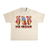 Sandshell floral ice cream Urban Heavy Tee - AdoDesignShop