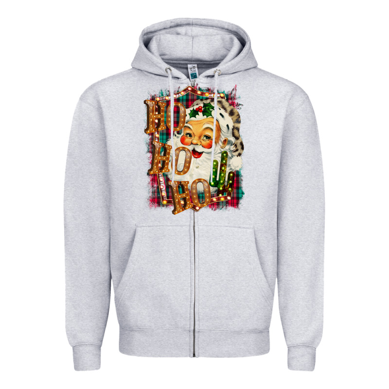 Ho Ho Ho Santa Zipper Hoodie by Bettercallsaul | Teevron