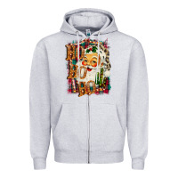 Heather Grey Ho Ho Ho Santa Zipper Hoodie - Bettercallsaul