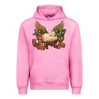 Fuchsia Pink joy christmas with baby jesus bbs Urban Hoodie - BundleAndBundleShop