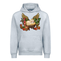Heather Grey joy christmas with baby jesus bbs Urban Hoodie - BundleAndBundleShop
