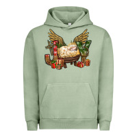Pigment Oil Green joy christmas with baby jesus bbs Urban Hoodie - BundleAndBundleShop