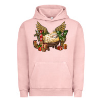 Pigment Salmon joy christmas with baby jesus bbs Urban Hoodie - BundleAndBundleShop