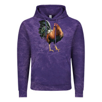 Cloud Purple American Game Rooster Vintage Hoodie - LillyAllenDesigns