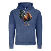 Vintage Denim American Game Rooster Vintage Hoodie - LillyAllenDesigns