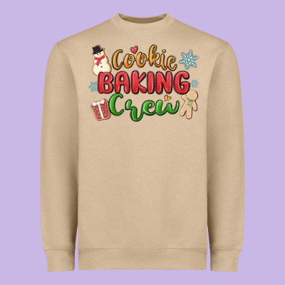 Cookie Baking Crew Heavyweight Sweatshirt Designed By Maliassmallbusiness