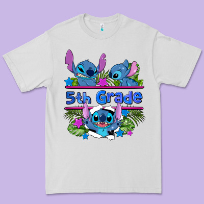 Preview Flower Stitch 5th Grade Premium Tee Designed By Adodesignshop