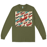 Army Green senior Long Sleeve Tee - NancyCooperArtShop