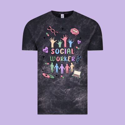 Social Worker Vintage Tee Designed By Maliassmallbusiness