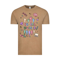 Vintage Coffee social worker Vintage Tee - MaliasSmallBusiness