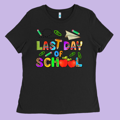 Last Day Of School Ladies Tee Designed By Hra Design Shop