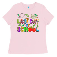 Bubblegum Pink last day of school Ladies Tee - HRA Design Shop
