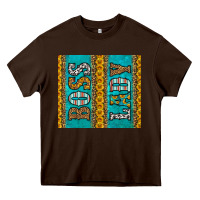 Chocolate Brown western boss lady Heavy Core Tee - HRA Design Shop