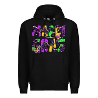 Black mardi gras Premium Hoodie - JahusDesignShop