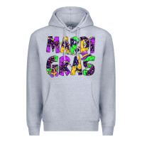 Heather Grey mardi gras Premium Hoodie - JahusDesignShop