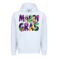 White mardi gras Premium Hoodie - JahusDesignShop