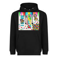 Black i love someone with autism Heavyweight Hoodie - TumblerDesignByShophia