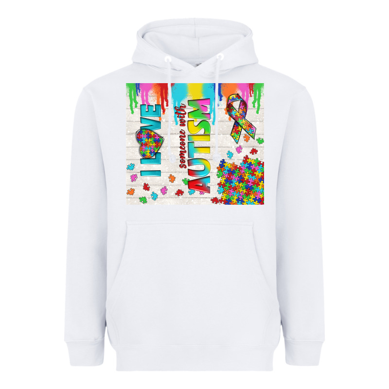 I Love Someone With Autism Heavyweight Hoodie by TumblerDesignByShophia | Teevron