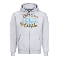 Heather Grey Baby It s Cold Outside Zipper Hoodie - Bettercallsaul