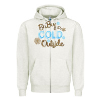 Oatmeal Heather Baby It s Cold Outside Zipper Hoodie - Bettercallsaul