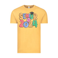 Vintage Mustard senior 2024 Vintage Tee - MaliasSmallBusiness