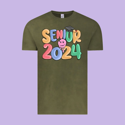 Senior 2024 Vintage Tee Designed By Maliassmallbusiness