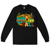 Black hello fall Long Sleeve Tee - JahusDesignShop