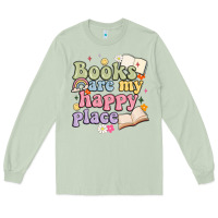 Matcha books are my happy place Long Sleeve Tee - MaliasSmallBusiness