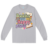 Moon Dust books are my happy place Long Sleeve Tee - MaliasSmallBusiness