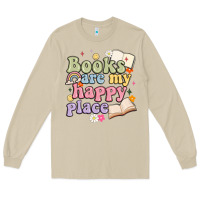 Mushroom books are my happy place Long Sleeve Tee - MaliasSmallBusiness