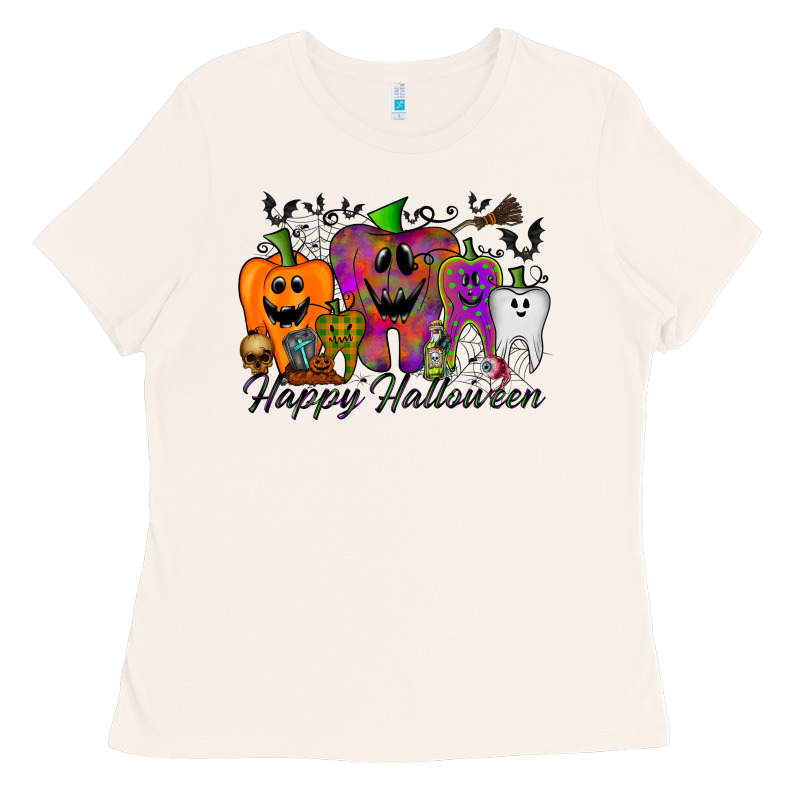 Happy Halloween Tooth Ladies Tee by RacoonDesign | Teevron