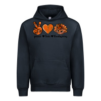 Navy peace love thanksgiving bbs Urban Hoodie - BundleAndBundleShop