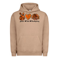Pigment Burro peace love thanksgiving bbs Urban Hoodie - BundleAndBundleShop