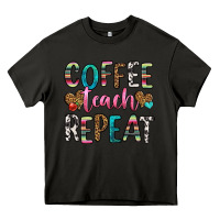 Asphalt coffee teach repeat Heavy Core Tee - HRA Design Shop