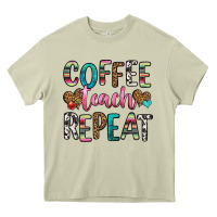 Mossy coffee teach repeat Heavy Core Tee - HRA Design Shop