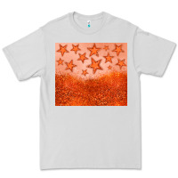 Dove Grey orange glitter star Premium Tee - JahusDesignShop